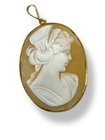 Pendente Mandile 1922 Donna Cammei  in Argento Conchiglia 2MCICM133